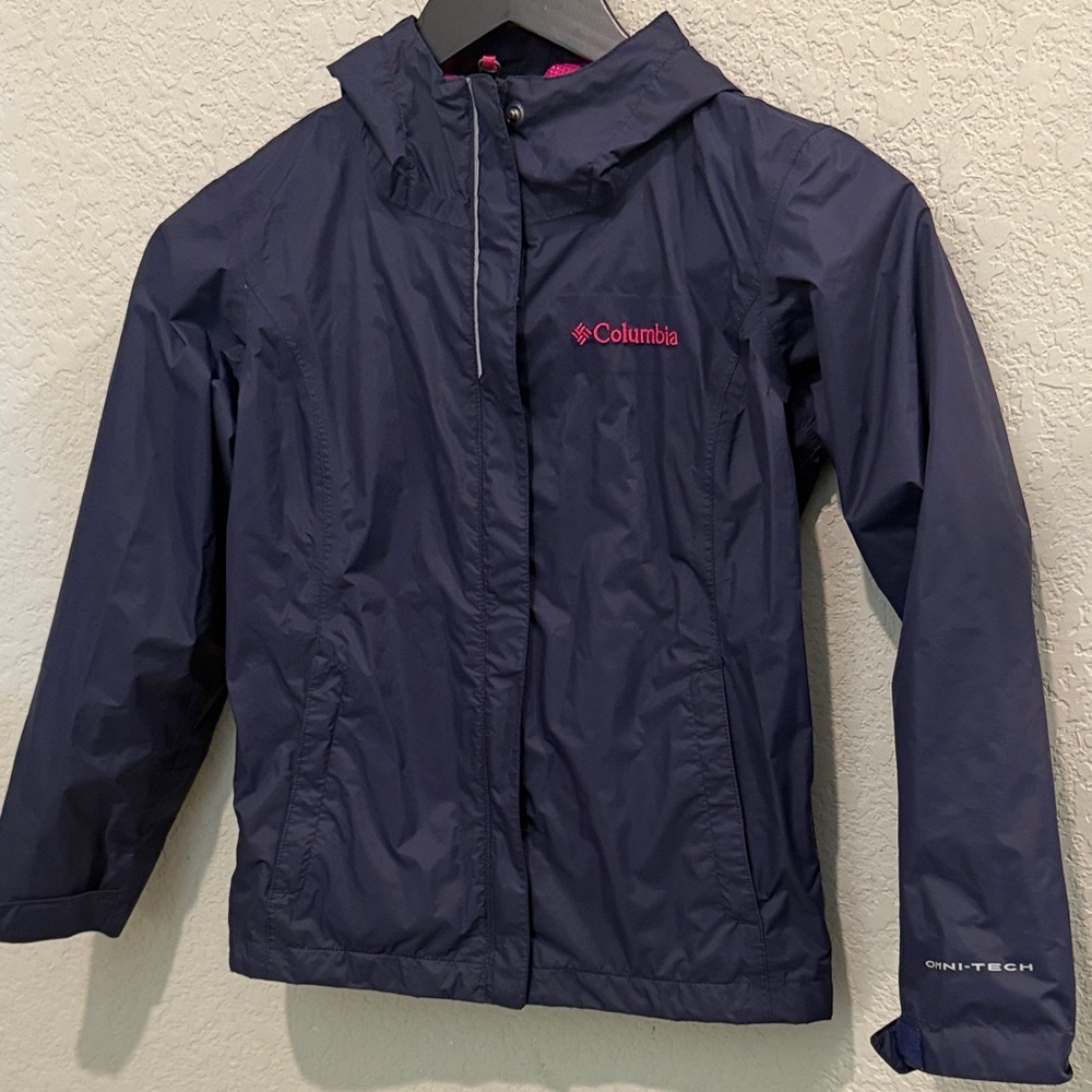 Columbia Kids' Dark Blue Raincoat size 6 (7/8) - Picture 4 of 6